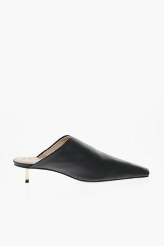 Mules in Pelle SHAKKA con Punta Squadrata 4cm