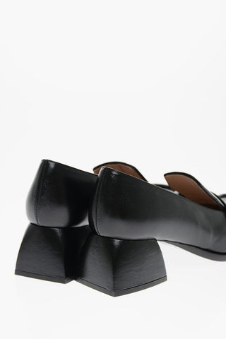 Brushed Leather BULLA CARA Penny Loafers 5cm
