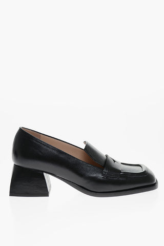 Brushed Leather BULLA CARA Penny Loafers 5cm