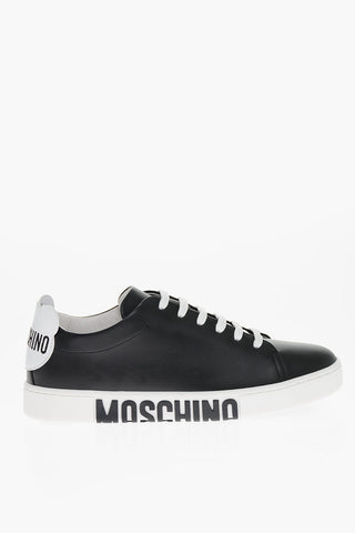 COUTURE! Logoed Sole Leather Sneakers