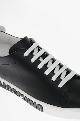 COUTURE! Logoed Sole Leather Sneakers