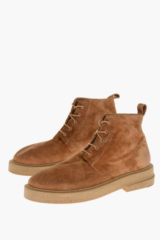 Suede MICRUCCA Lace-up Booties