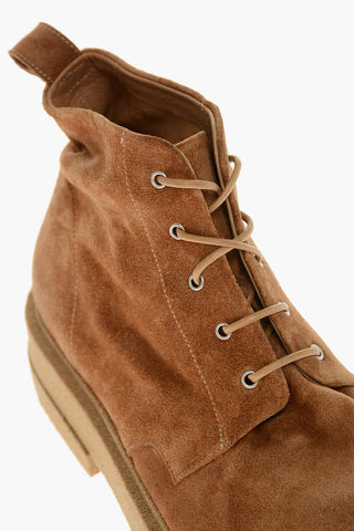 Suede MICRUCCA Lace-up Booties