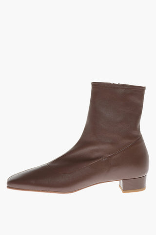 Stivaletti in Pelle ESTE con Punta Squadrata 3cm