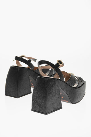 Sandali Platform BULLA AURORA in Pelle Martellata 12cm