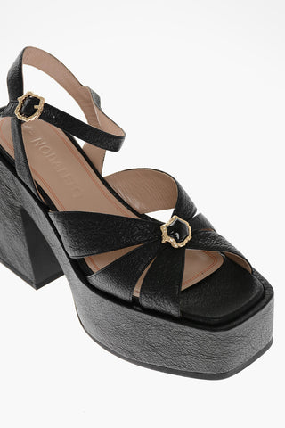 Sandali Platform BULLA AURORA in Pelle Martellata 12cm