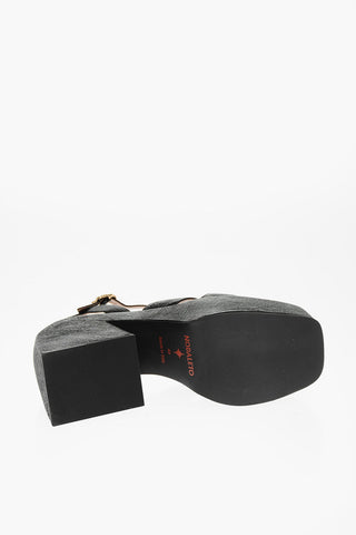 Sandali Platform BULLA AURORA in Pelle Martellata 12cm