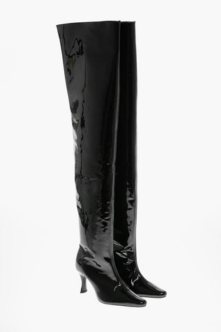 Over the Knee STEVIE Patent Leather Boots 8cm