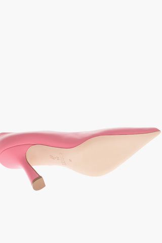  LEONIE HANNE Spool Heel Leather Pumps 9cm