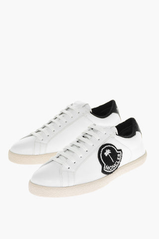 MOCLER X PALM ANGELS Lace-up Leather Sneakers