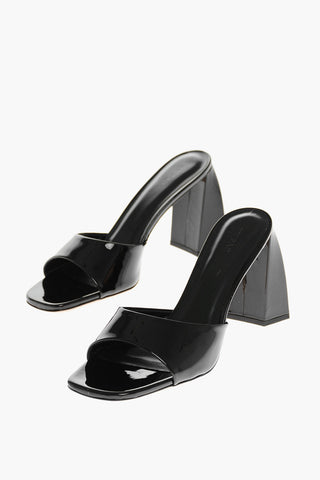 Mules in Vernice MICHELE con Tacco Squadrato 7cm