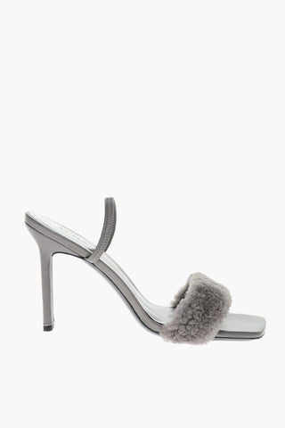 Sandali in Pelle ADA con Dettaglio in Shearling