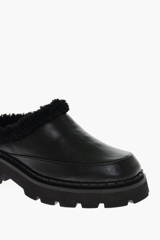 Mules in Pelle REYNA con Fodera in Shearling