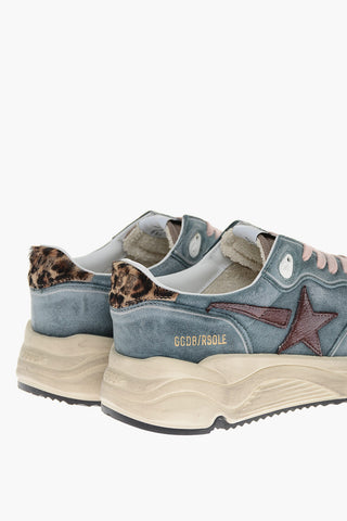 RUNNING Suede Sneakers with Pony Detail