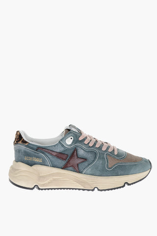 RUNNING Suede Sneakers with Pony Detail