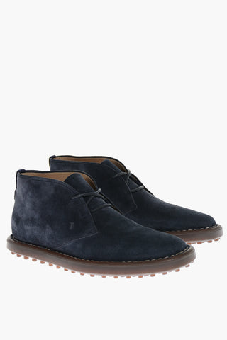 Stivaletti Desert in Suede con Suola in Gomma