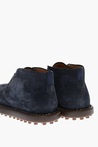 Stivaletti Desert in Suede con Suola in Gomma