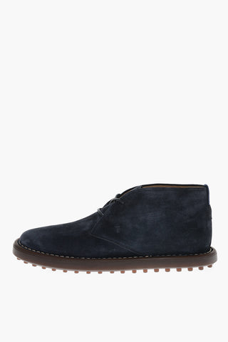 Stivaletti Desert in Suede con Suola in Gomma