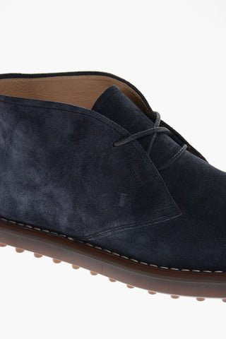 Stivaletti Desert in Suede con Suola in Gomma