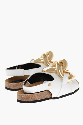 Sandali in Pelle CHAIN con Suola in Gomma