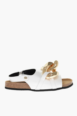 Sandali in Pelle CHAIN con Suola in Gomma