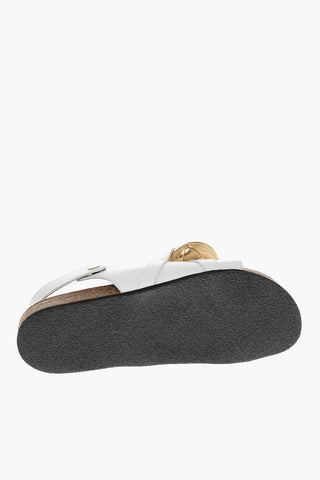 Rubber Sole CHAIN Leather Sandals