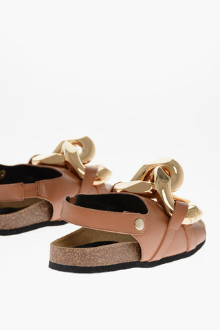 Sandali in Pelle CHAIN con Suola in Gomma