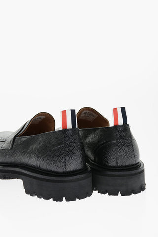 Grain de Poudre Leather Penny Loafers
