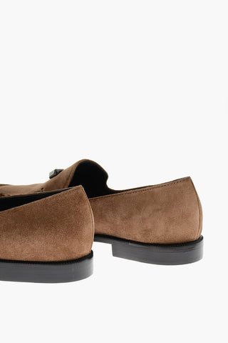 Mocassini FLAVIO in Suede con Monogram in Metallo