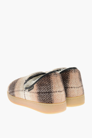 Pantofole COSY in Lana con Motivo a Quadri