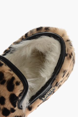 Animalier Printed Fur Padded Slip On