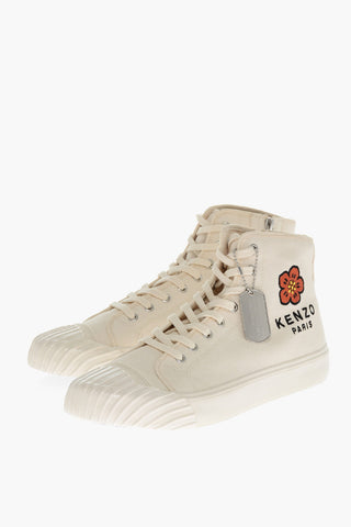 KENZOSCHOOL High Top Sneakers with Embroidery