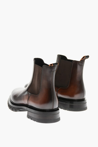 Shiny Leather EMORY Ankle Boots