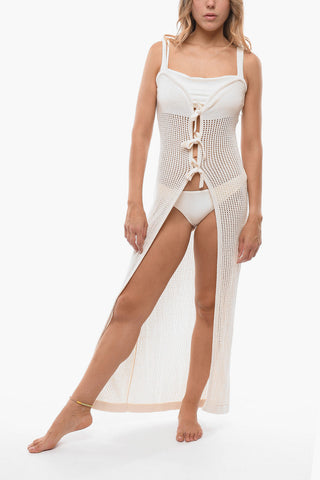 Copricostume ELIANNE In Crochet con Dettagli Lace-up
