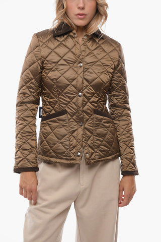 Quilted ELIZABETH Jacket with Corduroy Details