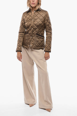 Quilted ELIZABETH Jacket with Corduroy Details