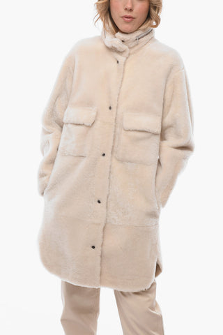 Reversible Mink Fur Coat with Removable Hood