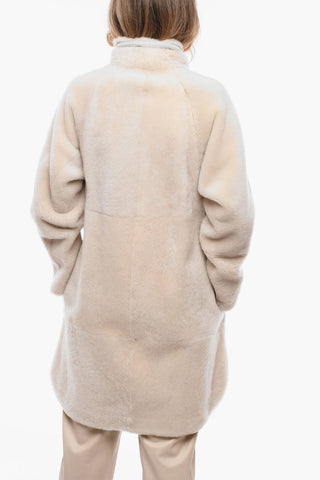 Reversible Mink Fur Coat with Removable Hood
