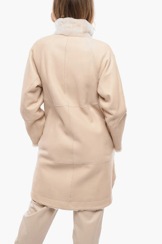 Reversible Mink Fur Coat with Removable Hood