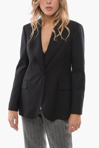 Peak Lapel PLANE Slim Fit Blazer