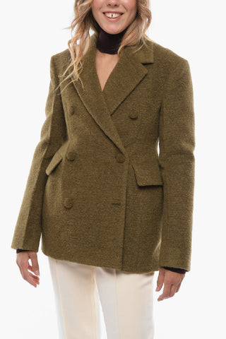 Blazer in Misto Lana d'alpaca con Doppiopetto
