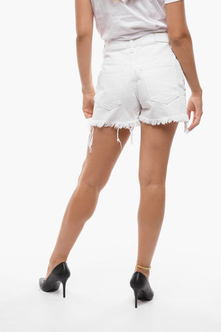 DE-REG Denims Shorts with Fringe