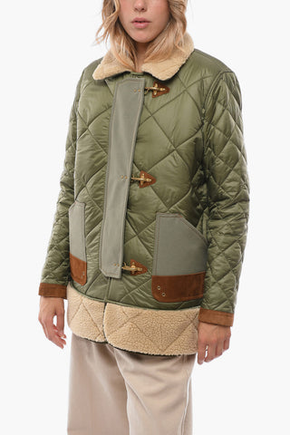 Giacca Montgomery Trapuntato in Ecopelliccia