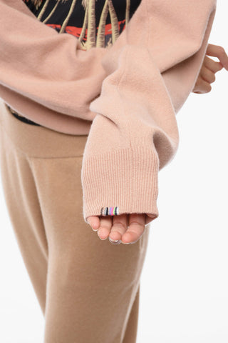 Cardigan Crop in Misto Cashmere con Maniche a Sbuffo
