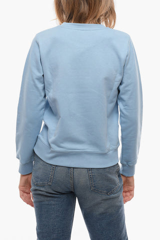 Crewneck Sweatshirt with Embroidered Logo