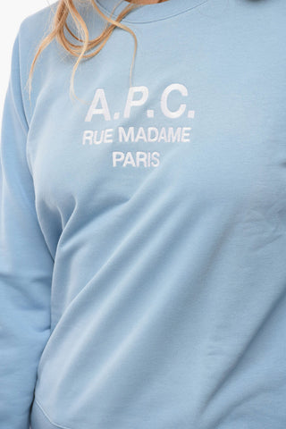 Crewneck Sweatshirt with Embroidered Logo