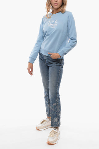 Crewneck Sweatshirt with Embroidered Logo