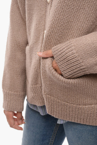 Wool-blend Oversized Cardigan