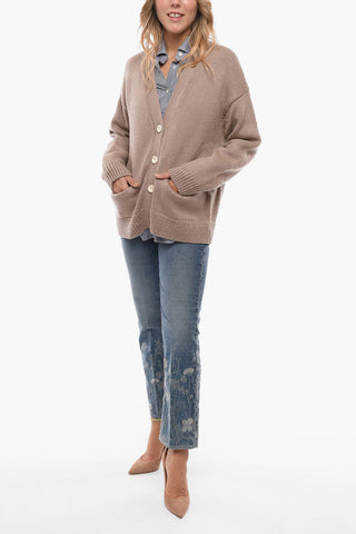 Wool-blend Oversized Cardigan