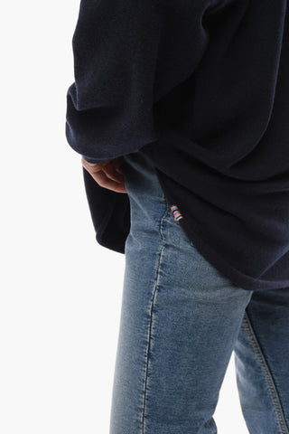 Maglia Girocollo Oversize in Misto Cashmere